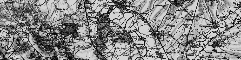Old map of Buddon Wood in 1899