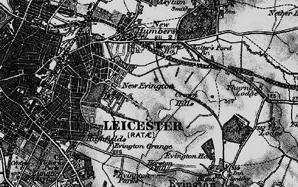 Old map of North Evington in 1899