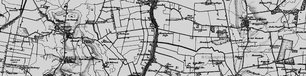 Old map of North Ewster in 1895