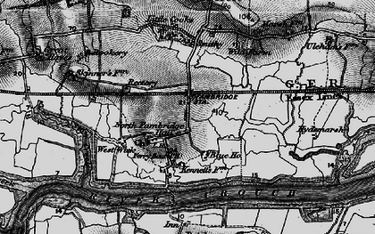 Old map of North Fambridge in 1896