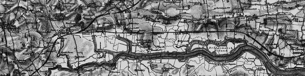 Old map of North Fambridge in 1896