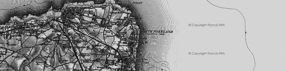 Old map of North Foreland in 1895