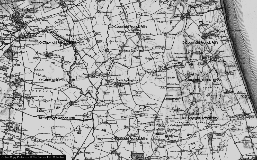 Old Map of North Frodingham, 1897 in 1897