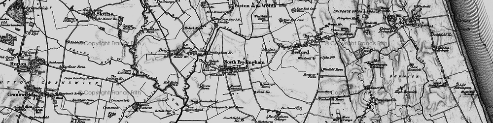 Old map of North Frodingham in 1897