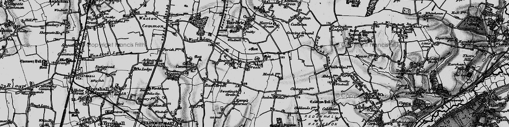 Old map of North Green in 1898