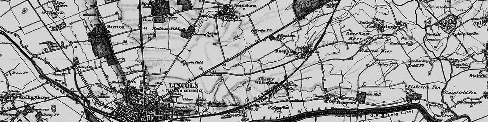 Old map of North Greetwell in 1899