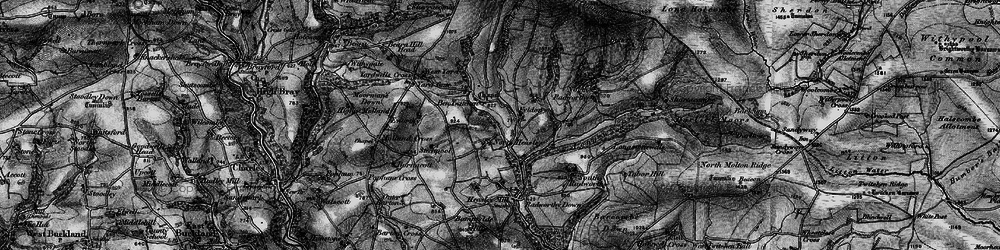 Old map of North Heasley in 1898