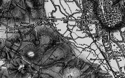 Old map of North Hinksey Village in 1895