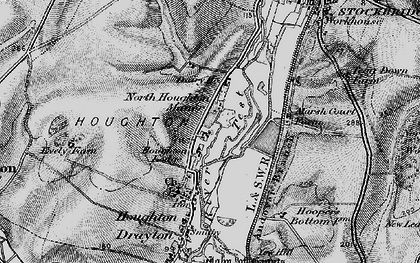 Old map of North Houghton in 1895