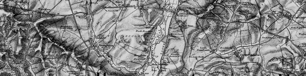 Old map of North Houghton in 1895