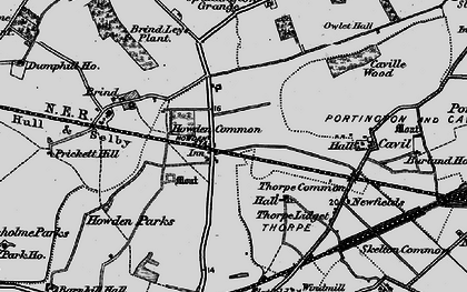 Old map of Burland in 1895