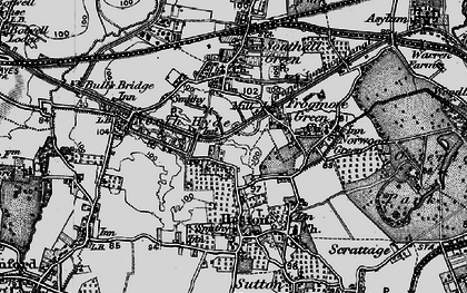 Old map of North Hyde in 1896