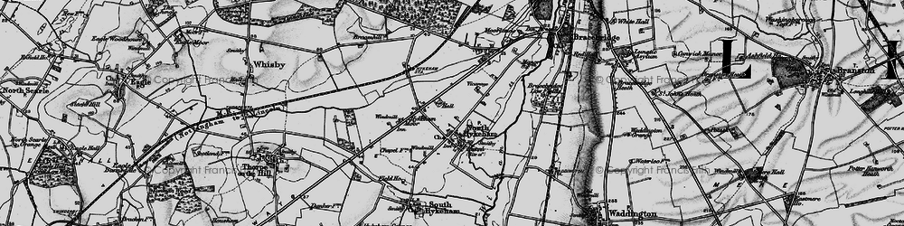 Old map of North Hykeham in 1899