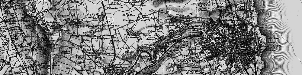 Old map of North Hylton in 1898