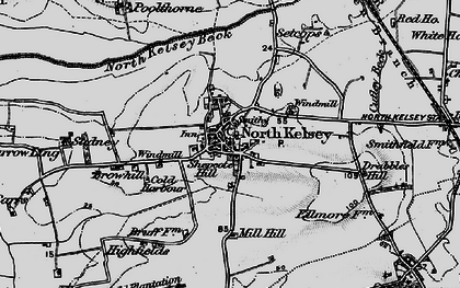 Old map of North Kelsey in 1898
