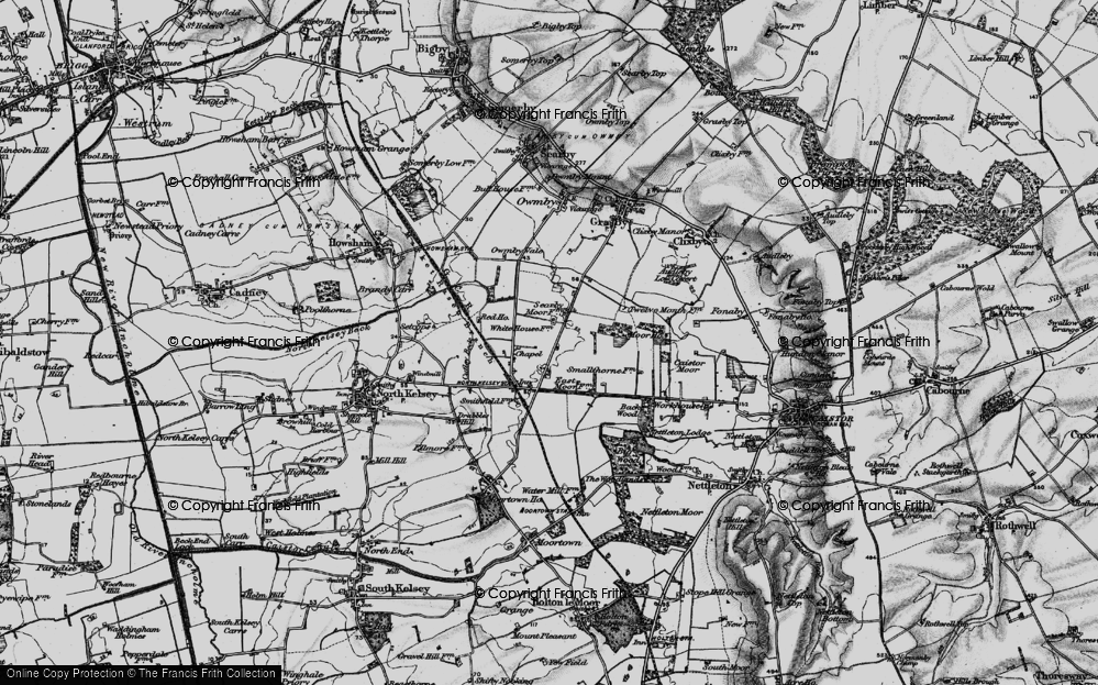 Old Map of North Kelsey Moor, 1898 in 1898
