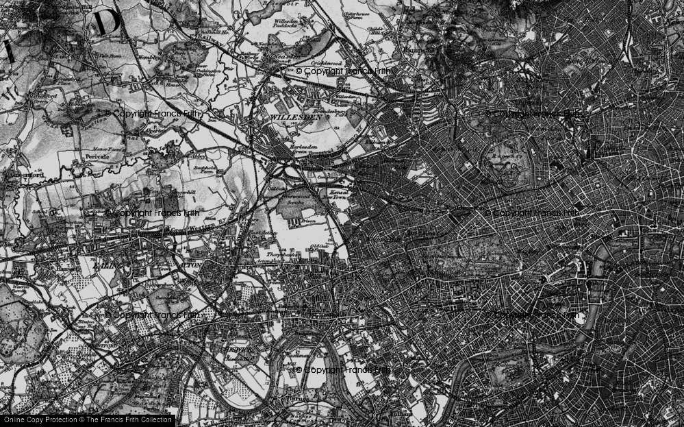 Old Map of North Kensington, 1896 in 1896