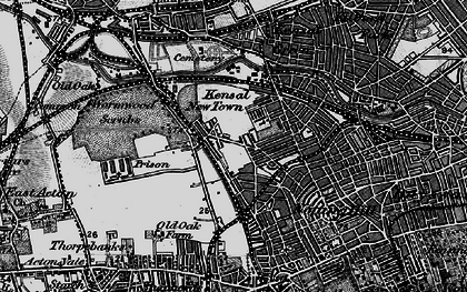 Old map of North Kensington in 1896