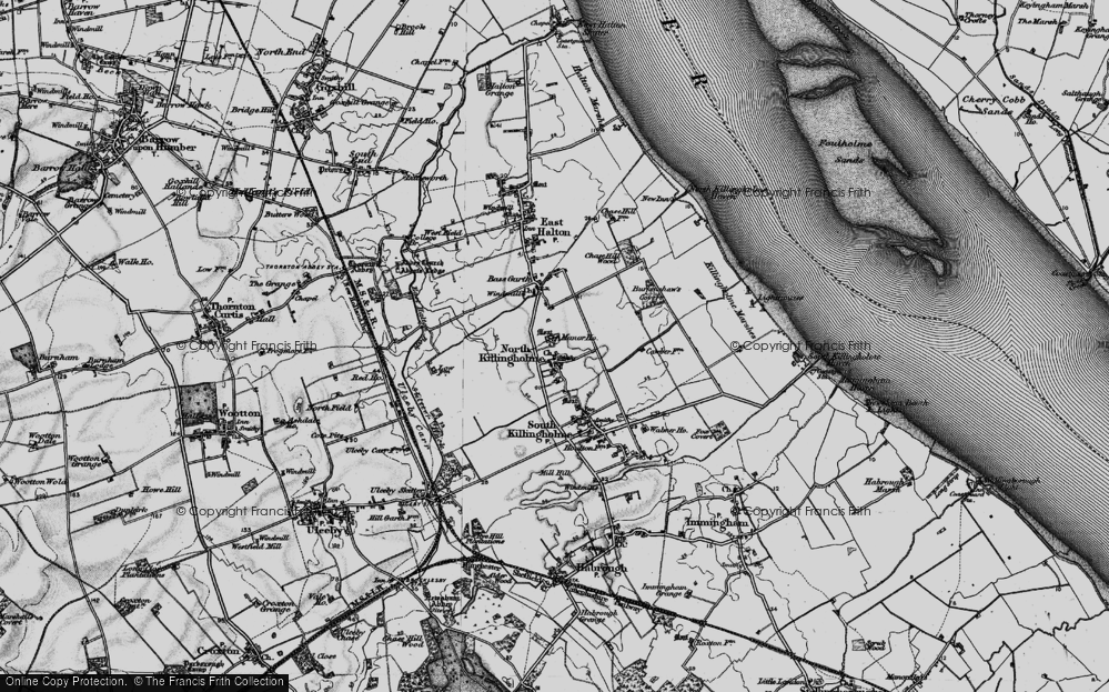 Old Map of Historic Map covering Burkinshaw's Covert in 1895
