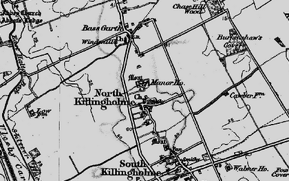 Old map of North Killingholme in 1895