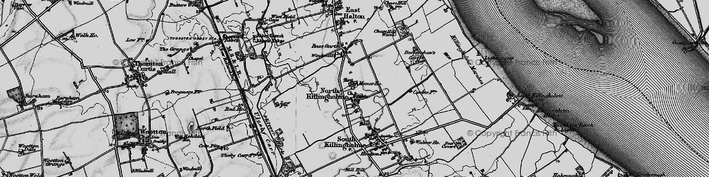 Old map of Burkinshaw's Covert in 1895