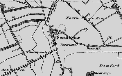 Old map of North Kyme in 1898