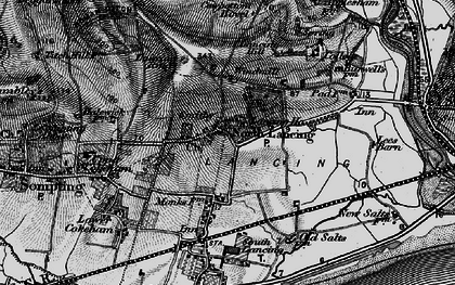 Old map of North Lancing in 1895