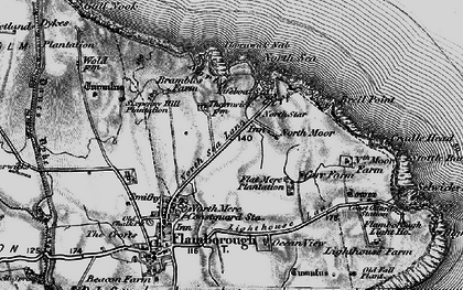 Old map of Flamborough Head in 1897