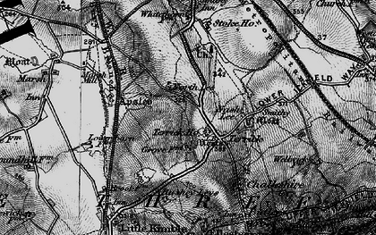Old map of Bushey Leys in 1895