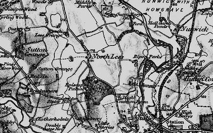 Old map of North Lees in 1897