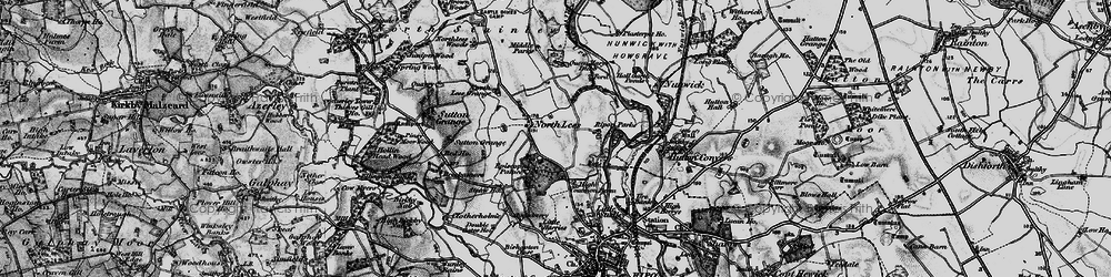 Old map of Sutton Grange in 1897