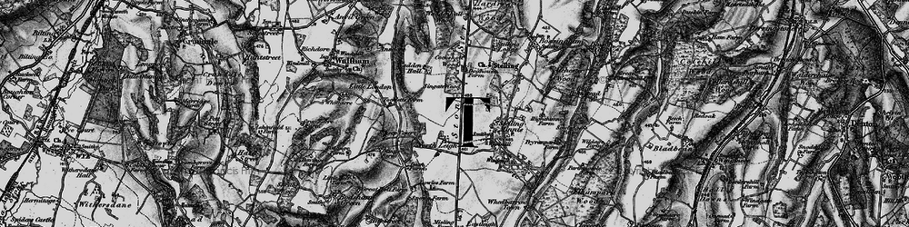 Old map of North Leigh in 1895