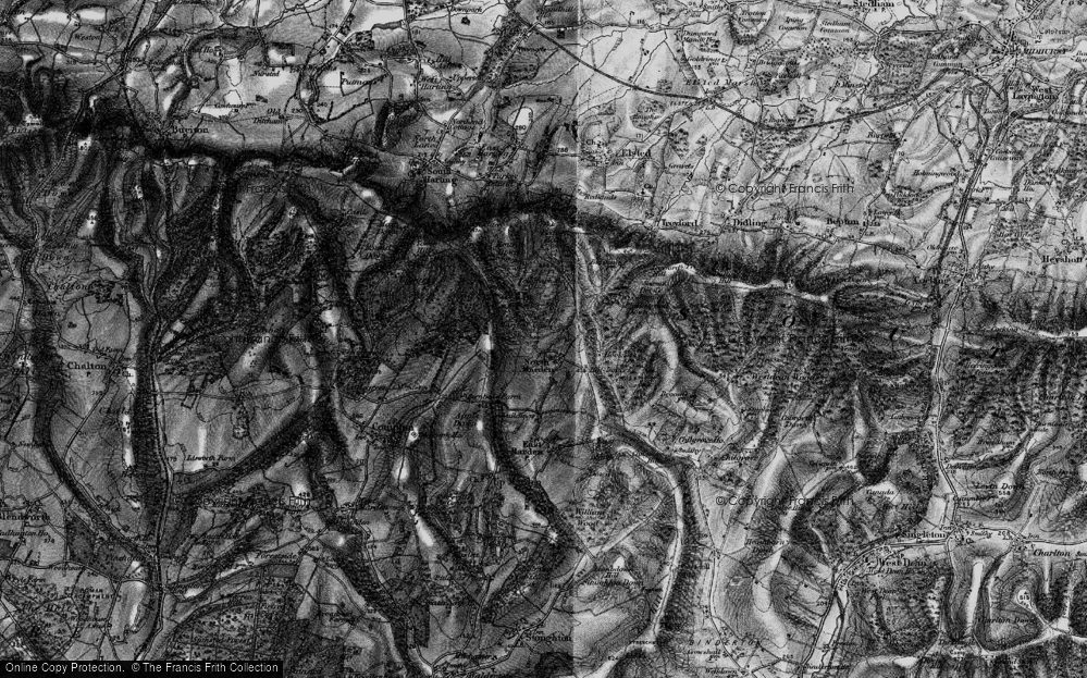 Old Map of North Marden, 1895 in 1895