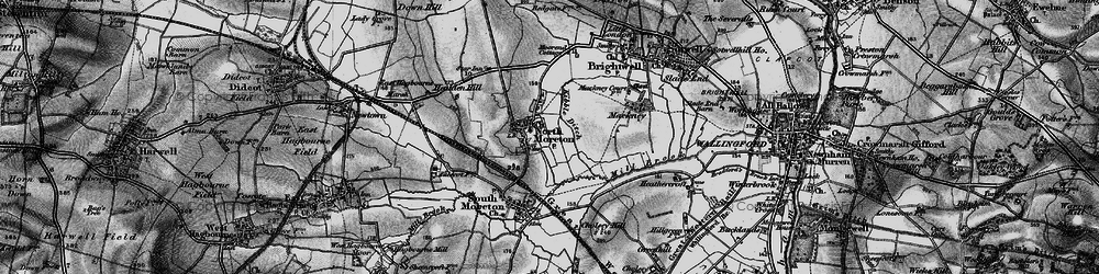 Old map of North Moreton in 1895