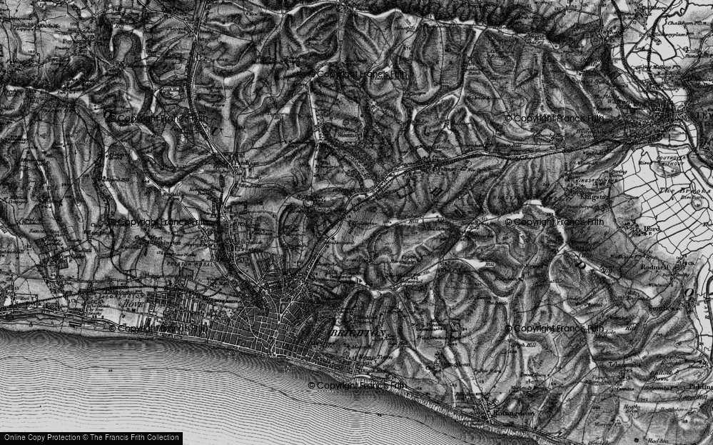 Old Map of North Moulsecoomb, 1895 in 1895