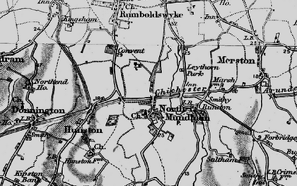 Old map of North Mundham in 1895
