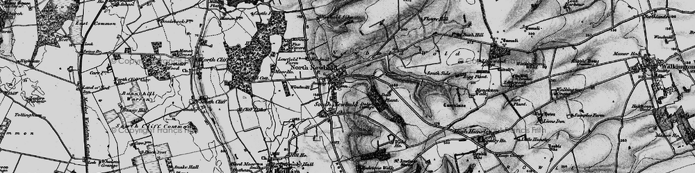 Old map of North Newbald in 1898