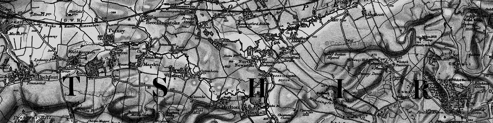Old map of North Newnton in 1898