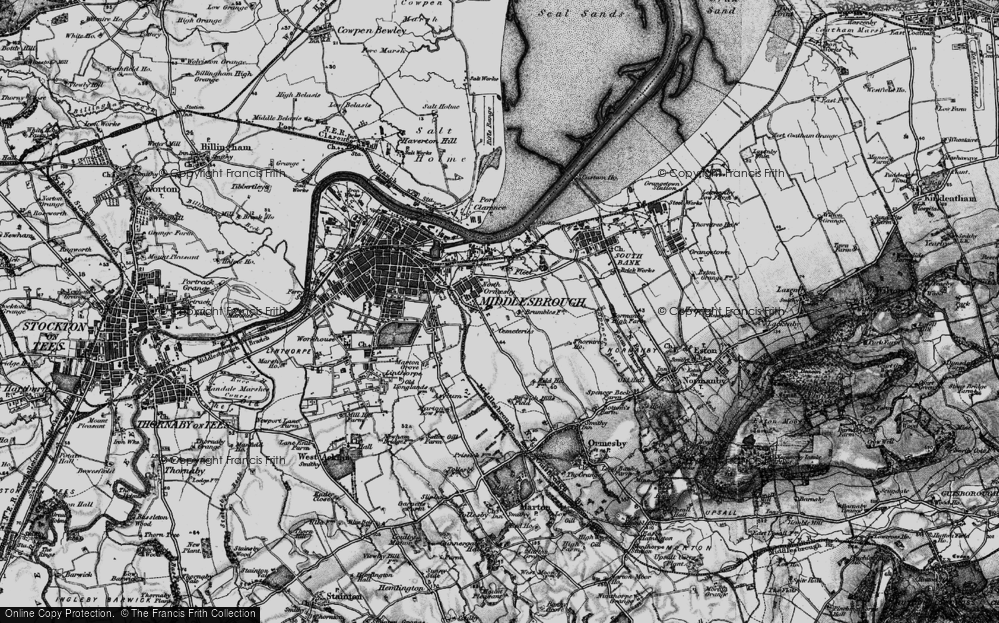 Old Map of North Ormesby, 1898 in 1898