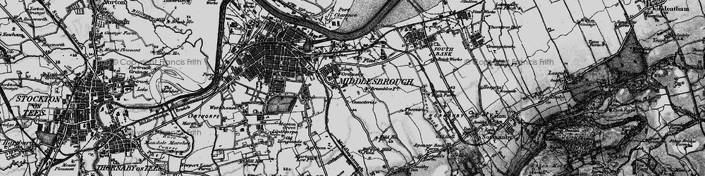 Old map of North Ormesby in 1898