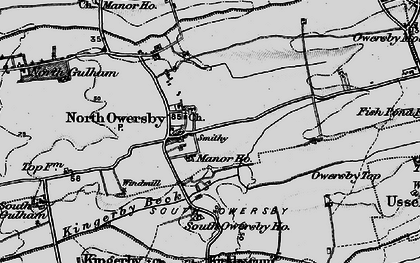 Old map of North Owersby in 1898