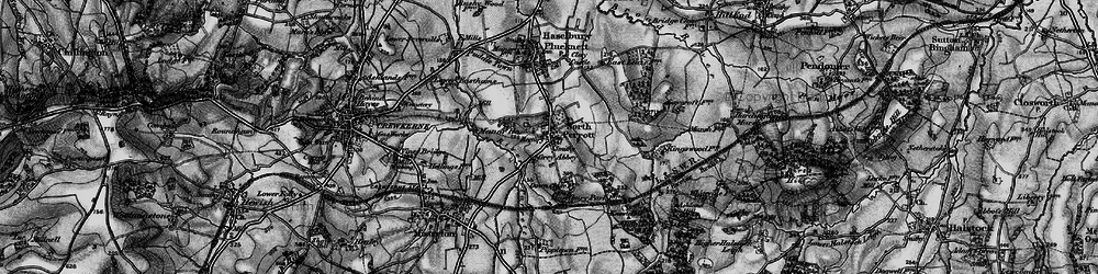 Old map of North Perrott in 1898
