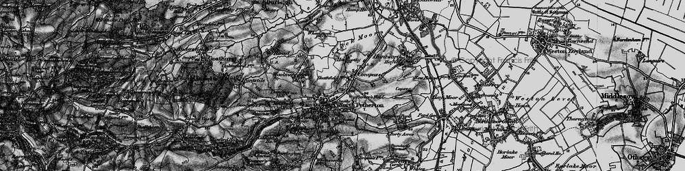 Old map of North Petherton in 1898