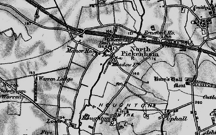 Old map of North Pickenham in 1898