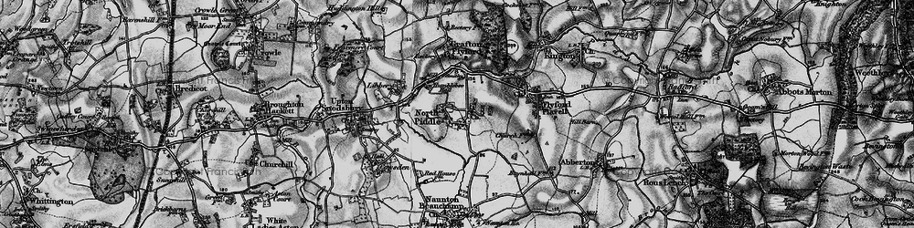 Old map of North Piddle in 1898