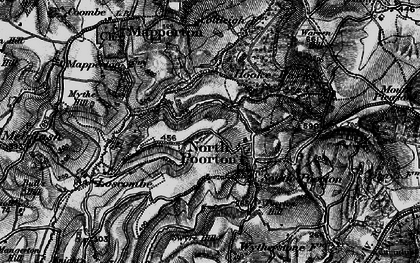 Old map of Burcombe in 1898