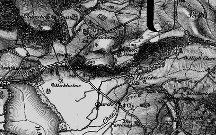 Old map of North Row in 1897