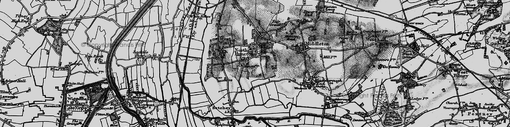 Old map of North Runcton in 1893