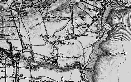 Old map of North Seaton in 1897