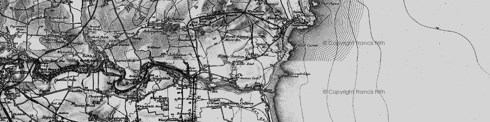 Old map of North Seaton in 1897